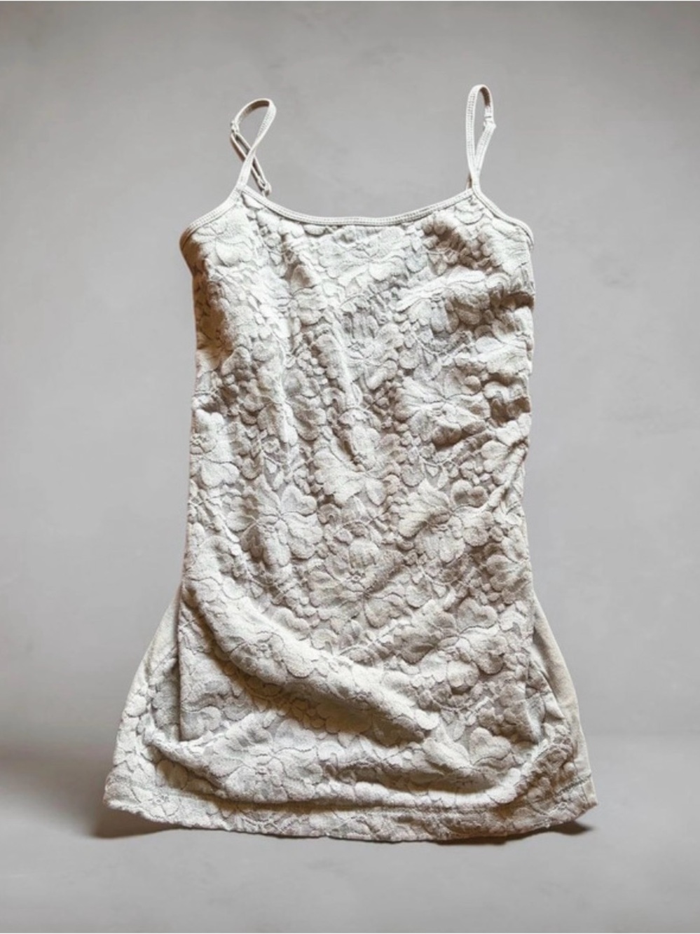 Y2K Aeropostale Gray Lace Camisole Top